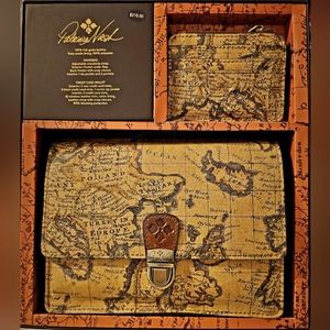 Patricia Nash European Map Crossbody and Credit card Wallet
